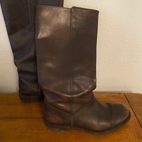 JCREW Leather boots SIZE 8 - Picture 1 of 4